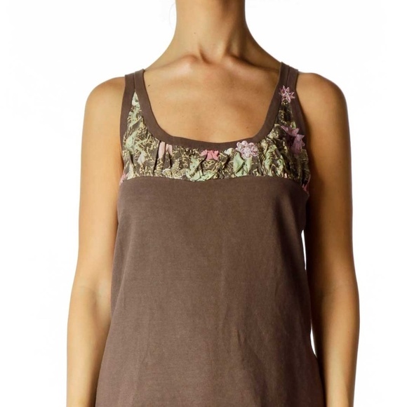 Sigrid Olsen Brown Tank Top - Picture 4 of 4